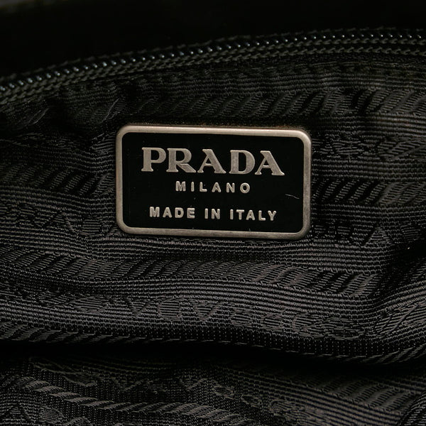 プラダ ブラック ナイロン ハンドバッグ レディース PRADA 【中古】