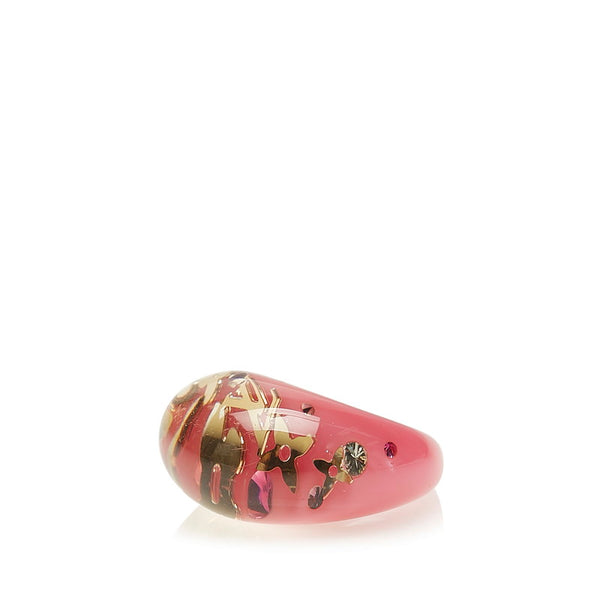 ルイ ヴィトン アンクル―ジョン リング 指輪 M65776 ピンク プラスチック レディース LOUIS VUITTON 【中古】