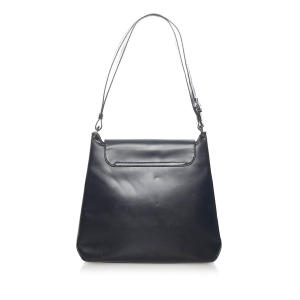 サルヴァトーレフェラガモ ヴァラリボン ハンドバッグ ショルダーバッグ BA217644 ブラック レザー レディース Salvatore Ferragamo 【中古】