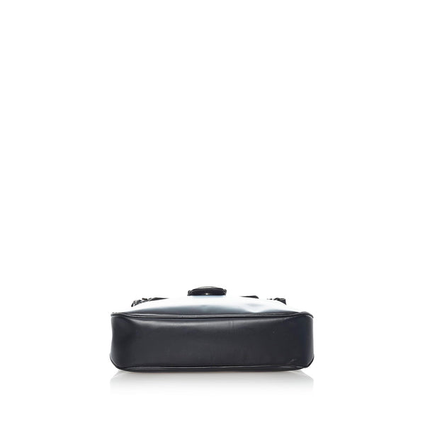 サルヴァトーレフェラガモ ヴァラリボン ハンドバッグ ショルダーバッグ BA217644 ブラック レザー レディース Salvatore Ferragamo 【中古】