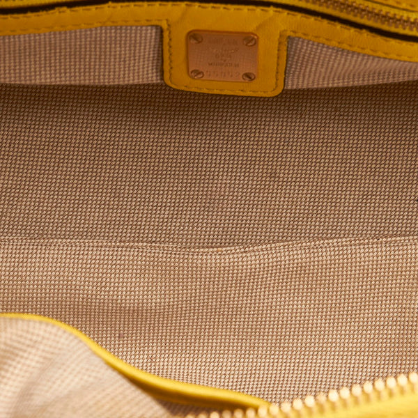エム シー エム ハンドバッグ ショルダーバッグ 2WAY イエロー レザー レディース MCM 【中古】