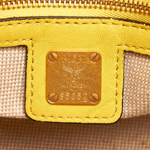 エム シー エム ハンドバッグ ショルダーバッグ 2WAY イエロー レザー レディース MCM 【中古】