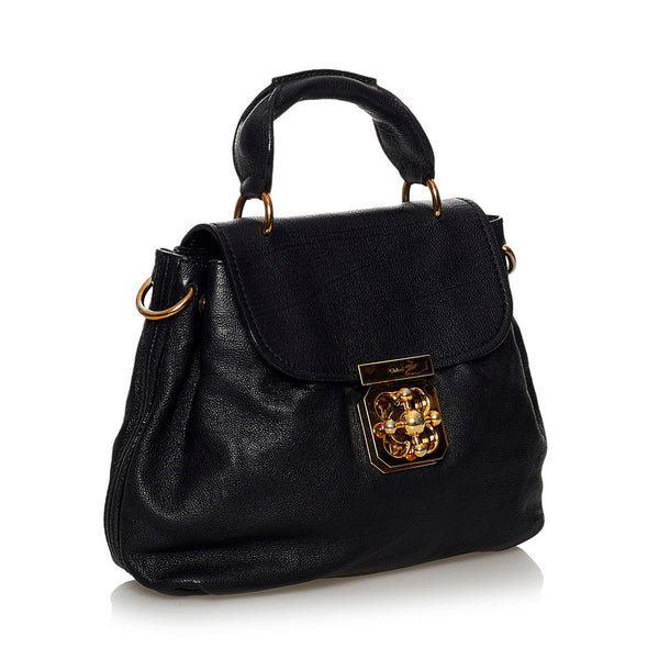 クロエ エルシー ブラック レザー ハンドバッグ ショルダーバッグ 2WAY レディース Chloe 【中古】