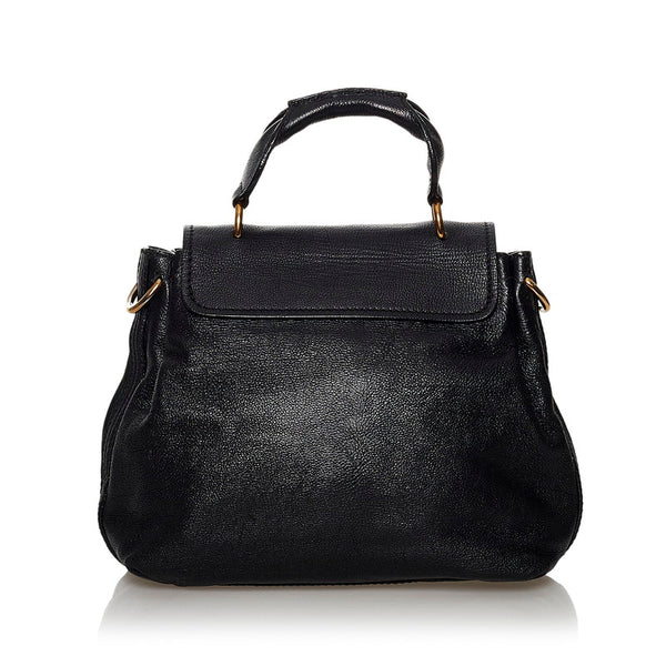 クロエ エルシー ブラック レザー ハンドバッグ ショルダーバッグ 2WAY レディース Chloe 【中古】