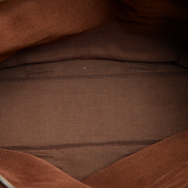 エルメス フールトゥ MM トートバッグ ボルドー ブラウン キャンバス レディース HERMES 【中古】