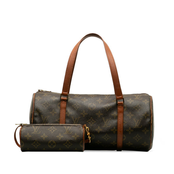 ルイ ヴィトン モノグラム パピヨン30(旧) ハンドバッグ M51365 ブラウン PVC レザー レディース LOUIS VUITTON 【中古】