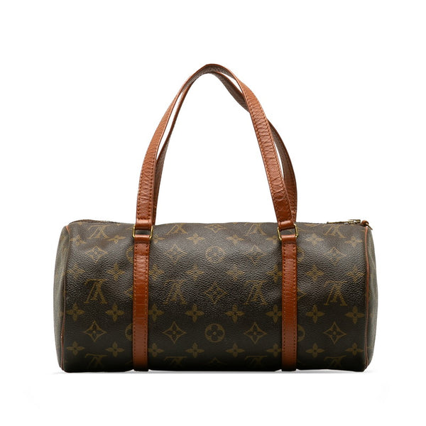 ルイ ヴィトン モノグラム パピヨン30(旧) ハンドバッグ M51365 ブラウン PVC レザー レディース LOUIS VUITTON 【中古】