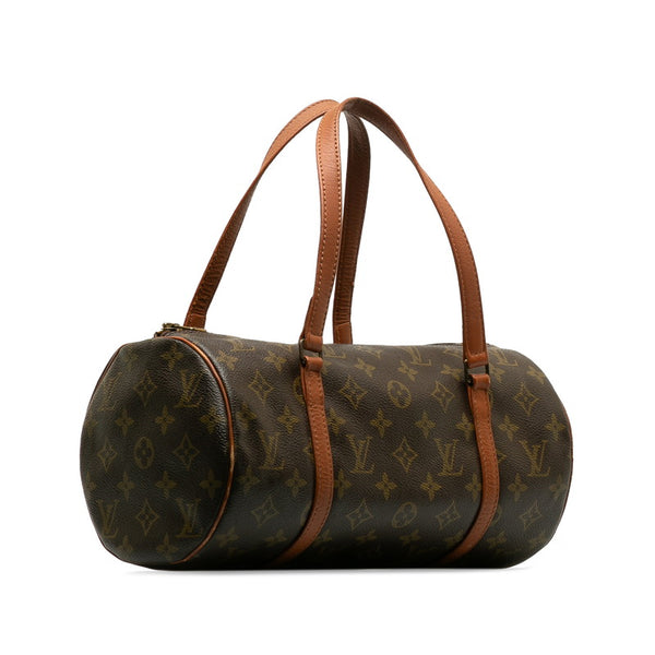 ルイ ヴィトン モノグラム パピヨン30(旧) ハンドバッグ M51365 ブラウン PVC レザー レディース LOUIS VUITTON 【中古】