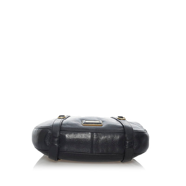 バーバリー ワンショルダー ブラック レザー レディース BURBERRY 【中古】