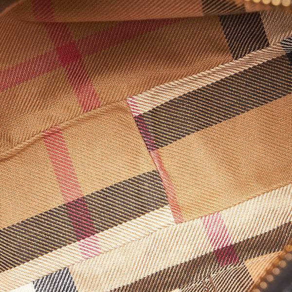 バーバリー ワンショルダー ブラック レザー レディース BURBERRY 【中古】