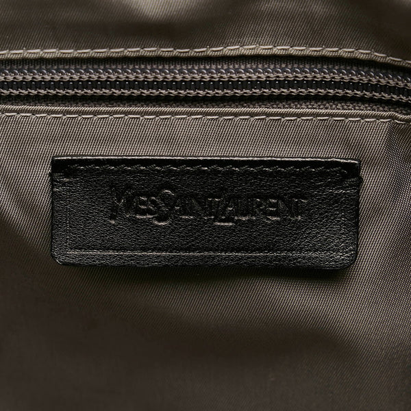 サンローラン ボストンバッグ 202128 527412 ブルー ナイロン レザー レディース SAINT LAURENT 【中古】