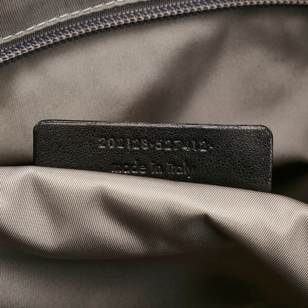 サンローラン ボストンバッグ 202128 527412 ブルー ナイロン レザー レディース SAINT LAURENT 【中古】