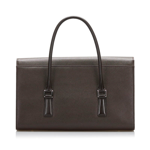 バーバリー ノバチェック ハンドバッグ トートバッグ ブラウン レザー レディース BURBERRY 【中古】