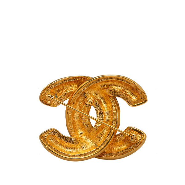 シャネル ヴィンテージ マトラッセ ココマーク ブローチ ゴールド メッキ レディース CHANEL 【中古】