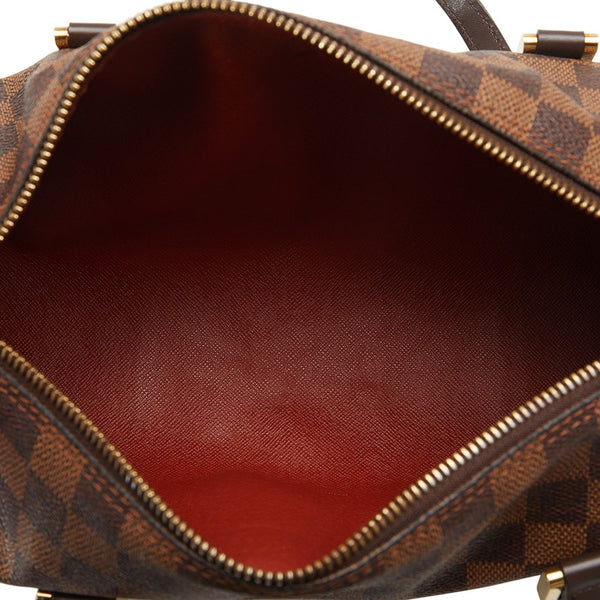 ルイ ヴィトン ダミエ パピヨン30 ハンドバッグ N51303 ブラウン PVC レザー レディース LOUIS VUITTON 【中古】