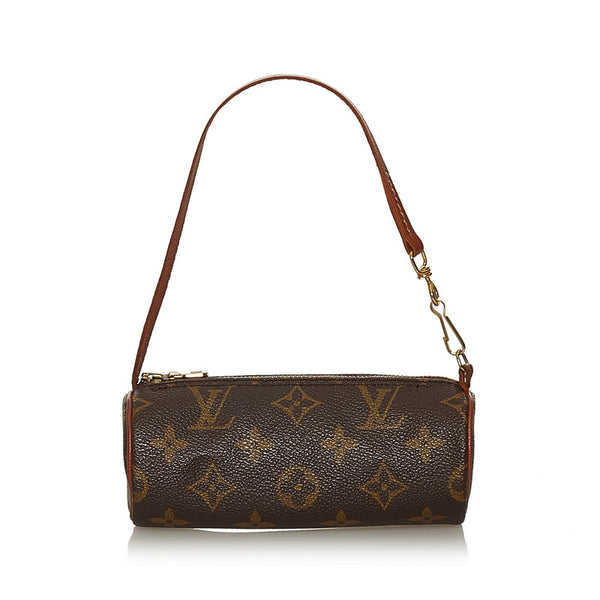 ルイ ヴィトン モノグラム パピヨン付属ポーチ ブラウン PVC レザー ポーチ レディース LOUIS VUITTON 【中古】