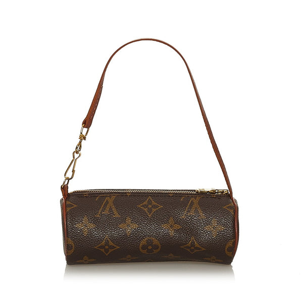 ルイ ヴィトン モノグラム パピヨン付属ポーチ ブラウン PVC レザー ポーチ レディース LOUIS VUITTON 【中古】