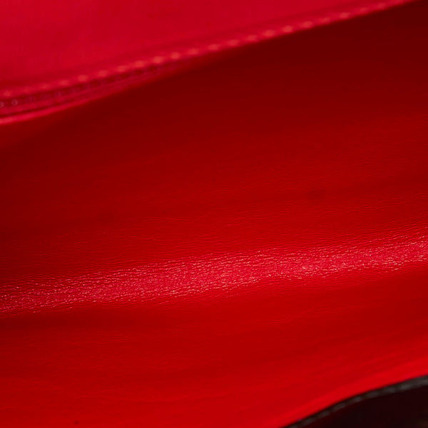 カルティエ パンテール ブラック レザー クラッチバッグ レディース CARTIER 【中古】