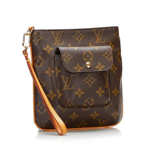 ルイ ヴィトン モノグラム パルティシオン アクセサリーポーチ M51901 ブラウン PVC レザー レディース LOUIS VUITTON 【中古】