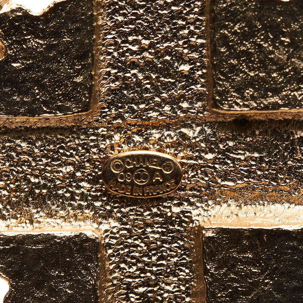 シャネル ココマーク クロス ブローチ ゴールド メッキ レディース CHANEL 【中古】