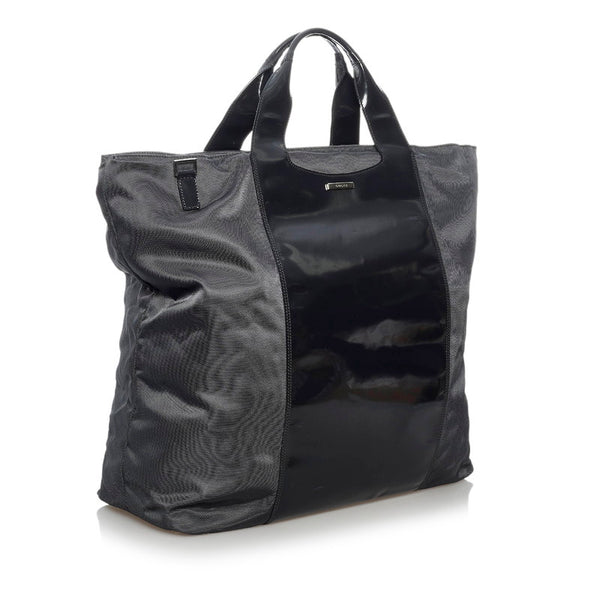 グッチ ハンドバッグ ショルダーバッグ 2way 019 2855 グレー ナイロン レザー メンズ GUCCI 【中古】