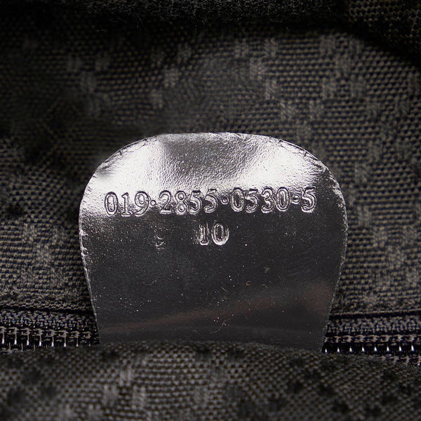 グッチ ハンドバッグ ショルダーバッグ 2way 019 2855 グレー ナイロン レザー メンズ GUCCI 【中古】