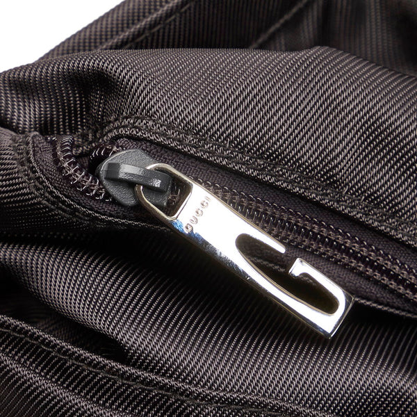 グッチ ハンドバッグ ショルダーバッグ 2way 019 2855 グレー ナイロン レザー メンズ GUCCI 【中古】