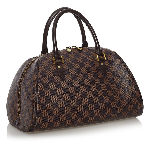 ルイ ヴィトン ダミエ リベラMM ハンドバッグ N41434 ブラウン PVC レザー レディース LOUIS VUITTON 【中古】