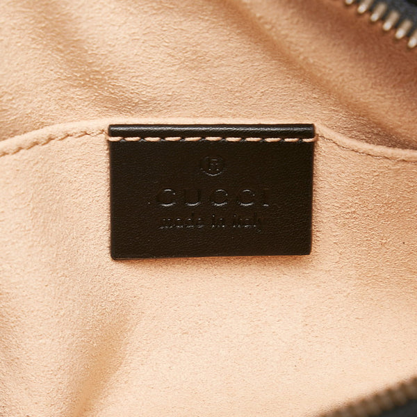 グッチ GGマーモント ウエストバッグ ボディバッグ ショルダーバッグ 476434 ブラック レザー レディース GUCCI 【中古】