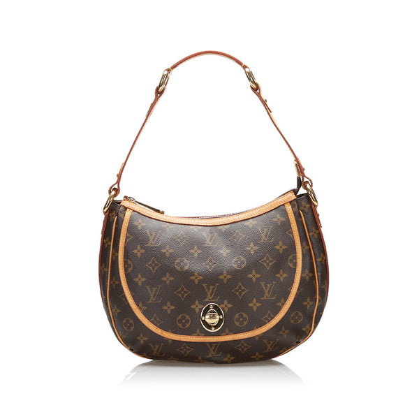 ルイ ヴィトン モノグラム トゥラムPM ハンドバッグ ショルダーバッグ M40076 ブラウン PVC レザー レディース LOUIS VUITTON 【中古】