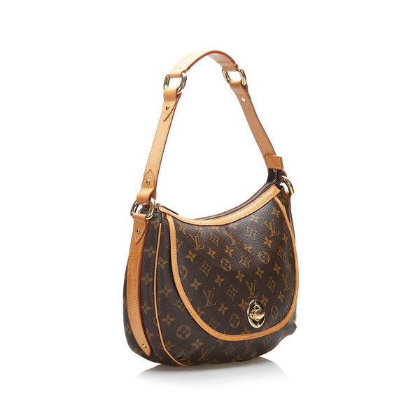 ルイ ヴィトン モノグラム トゥラムPM ハンドバッグ ショルダーバッグ M40076 ブラウン PVC レザー レディース LOUIS VUITTON 【中古】