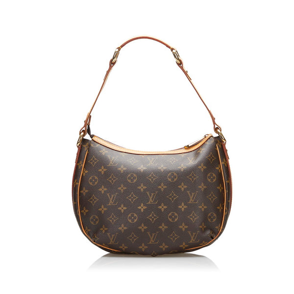 ルイ ヴィトン モノグラム トゥラムPM ハンドバッグ ショルダーバッグ M40076 ブラウン PVC レザー レディース LOUIS VUITTON 【中古】