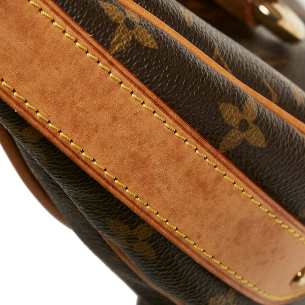 ルイ ヴィトン モノグラム トゥラムPM ハンドバッグ ショルダーバッグ M40076 ブラウン PVC レザー レディース LOUIS VUITTON 【中古】