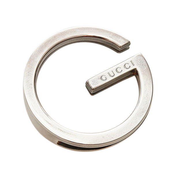 グッチ Gロゴ マネークリップ シルバー SV925 シルバー レディース GUCCI 【中古】