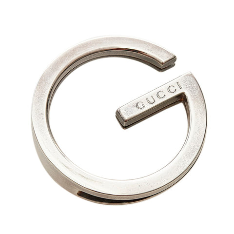 グッチ Gロゴ マネークリップ シルバー SV925 シルバー レディース GUCCI 【中古】