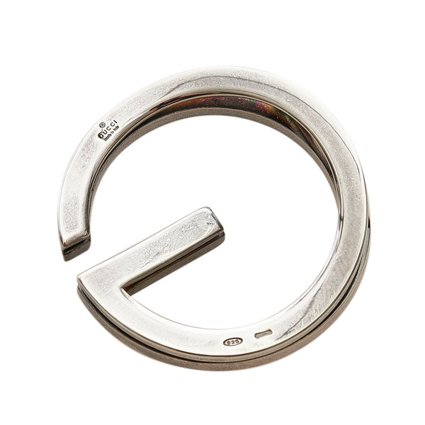 グッチ Gロゴ マネークリップ シルバー SV925 シルバー レディース GUCCI 【中古】