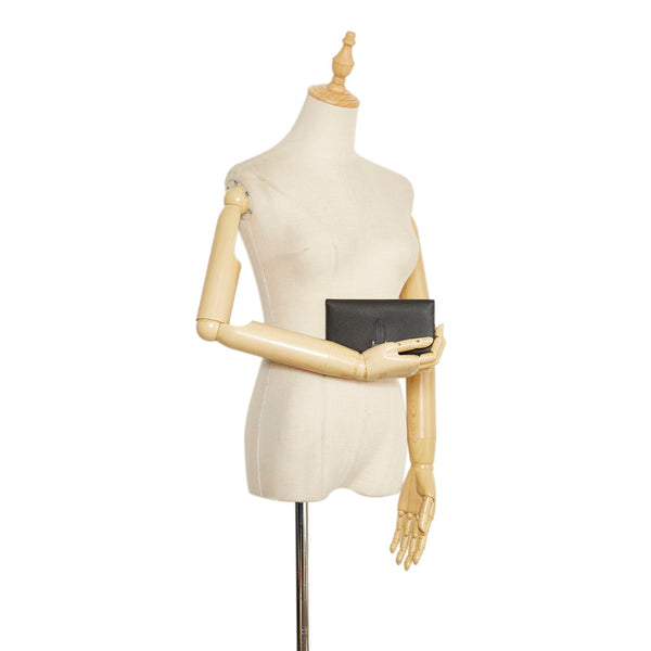 エルメス ベアンスフレ シルバー金具 長財布 ブラック ヴォーエプソン レディース HERMES 【中古】