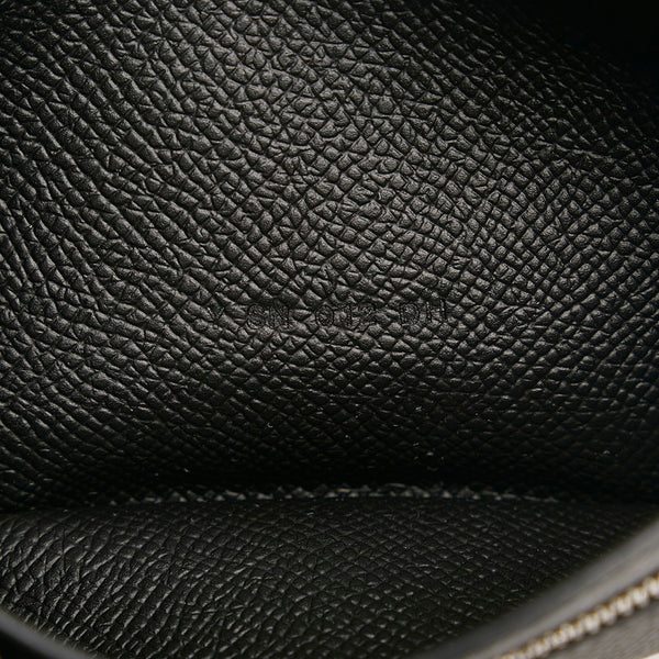 エルメス ベアンスフレ シルバー金具 長財布 ブラック ヴォーエプソン レディース HERMES 【中古】