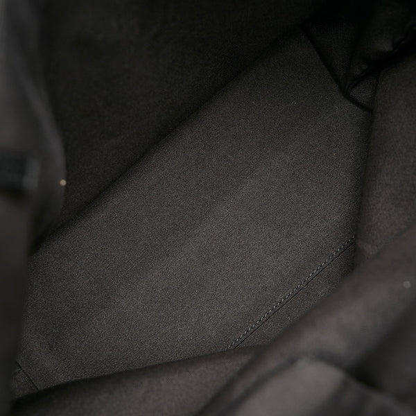 グッチ GGキャンバス トートバッグ 120836 ブラック キャンバス レザー レディース GUCCI 【中古】