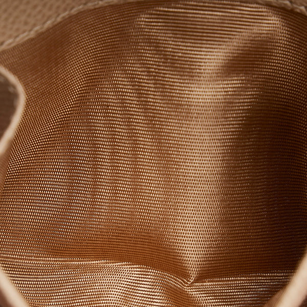 サルヴァトーレフェラガモ ガンチーニ 二つ折り財布 R‐22C880 ベージュ レザー レディース Salvatore Ferragamo 【中古】