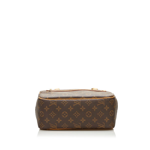 ルイ ヴィトン モノグラム シテ MM ショルダーバッグ M51182 ブラウン PVC レザー レディース LOUIS VUITTON 【中古】