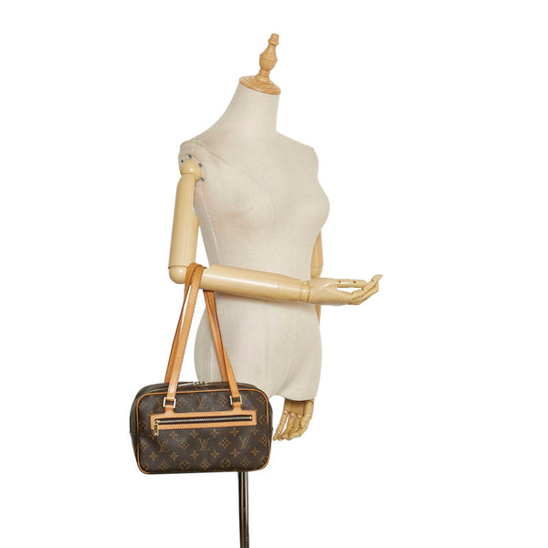 ルイ ヴィトン モノグラム シテ MM ショルダーバッグ M51182 ブラウン PVC レザー レディース LOUIS VUITTON 【中古】