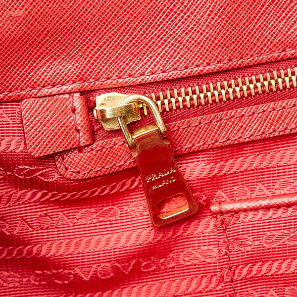 プラダ ハンドバッグ レッド レザー レディース PRADA 【中古】