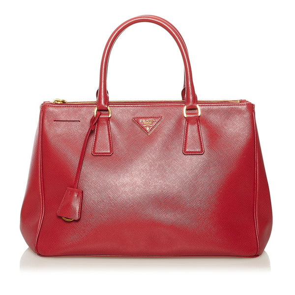 プラダ ハンドバッグ レッド レザー レディース PRADA 【中古】