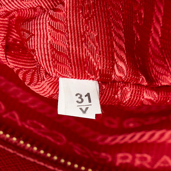 プラダ ハンドバッグ レッド レザー レディース PRADA 【中古】