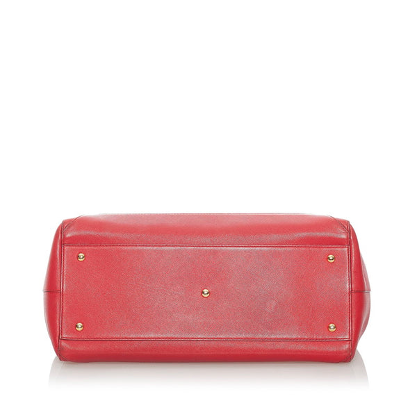 エム シー エム ハンドバッグ ショルダーバッグ 2WAY レッド レザー レディース MCM 【中古】