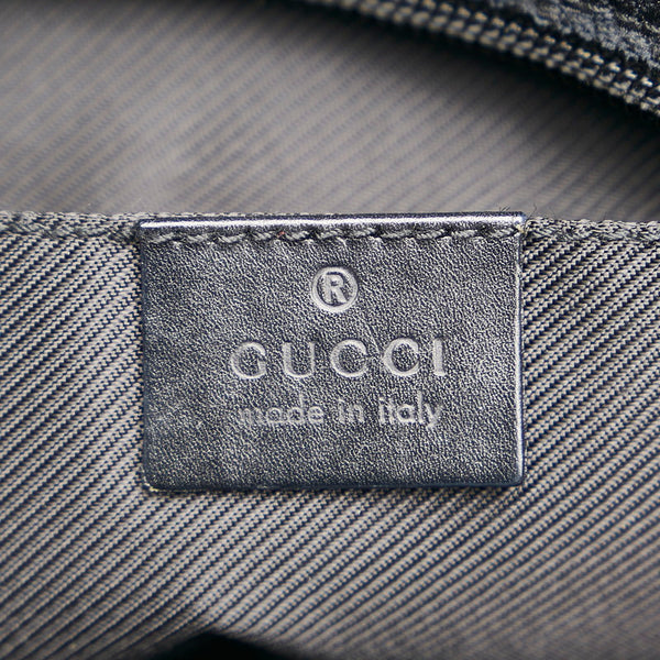 グッチ GGキャンバス 斜め掛け ショルダーバッグ 28562 ブラック キャンバス レザー レディース GUCCI 【中古】