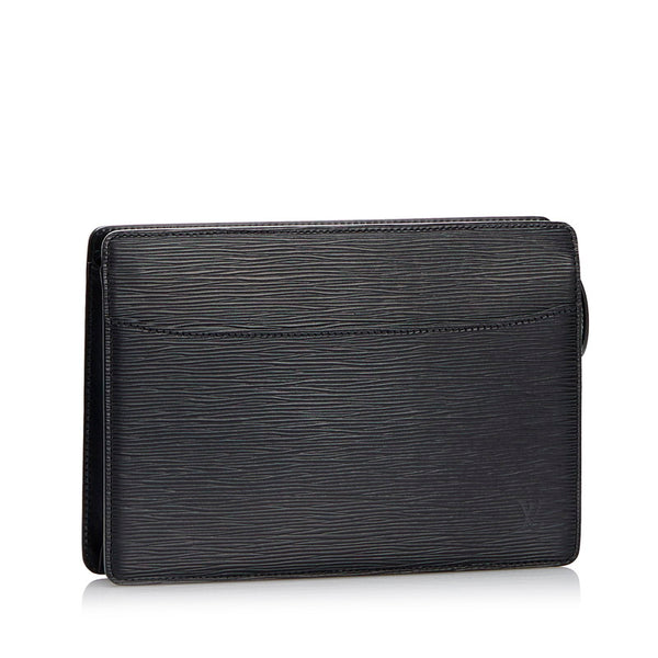 ルイ ヴィトン エピ ポシェット オム セカンドバッグ クラッチバッグ M52522 ノワール ブラック レザー レディース LOUIS VUITTON 【中古】