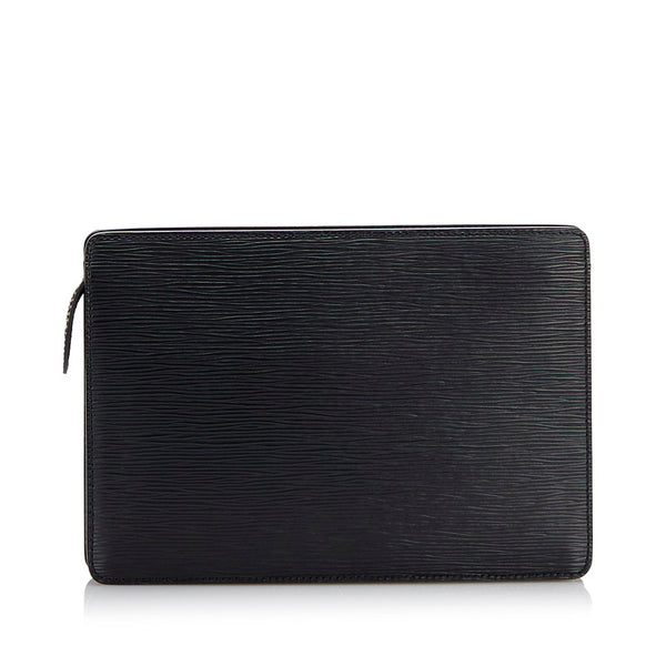 ルイ ヴィトン エピ ポシェット オム セカンドバッグ クラッチバッグ M52522 ノワール ブラック レザー レディース LOUIS VUITTON 【中古】