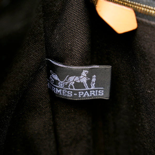 エルメス フールトゥMM ハンドバッグ トートバッグ ブラック キャンバス レディース HERMES 【中古】